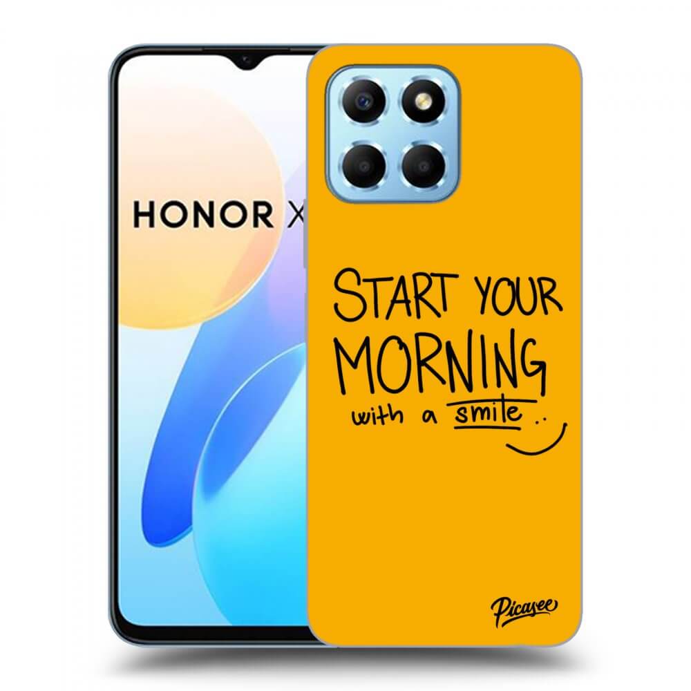 Picasee silikónový prehľadný obal pre Honor X8 5G - Smile