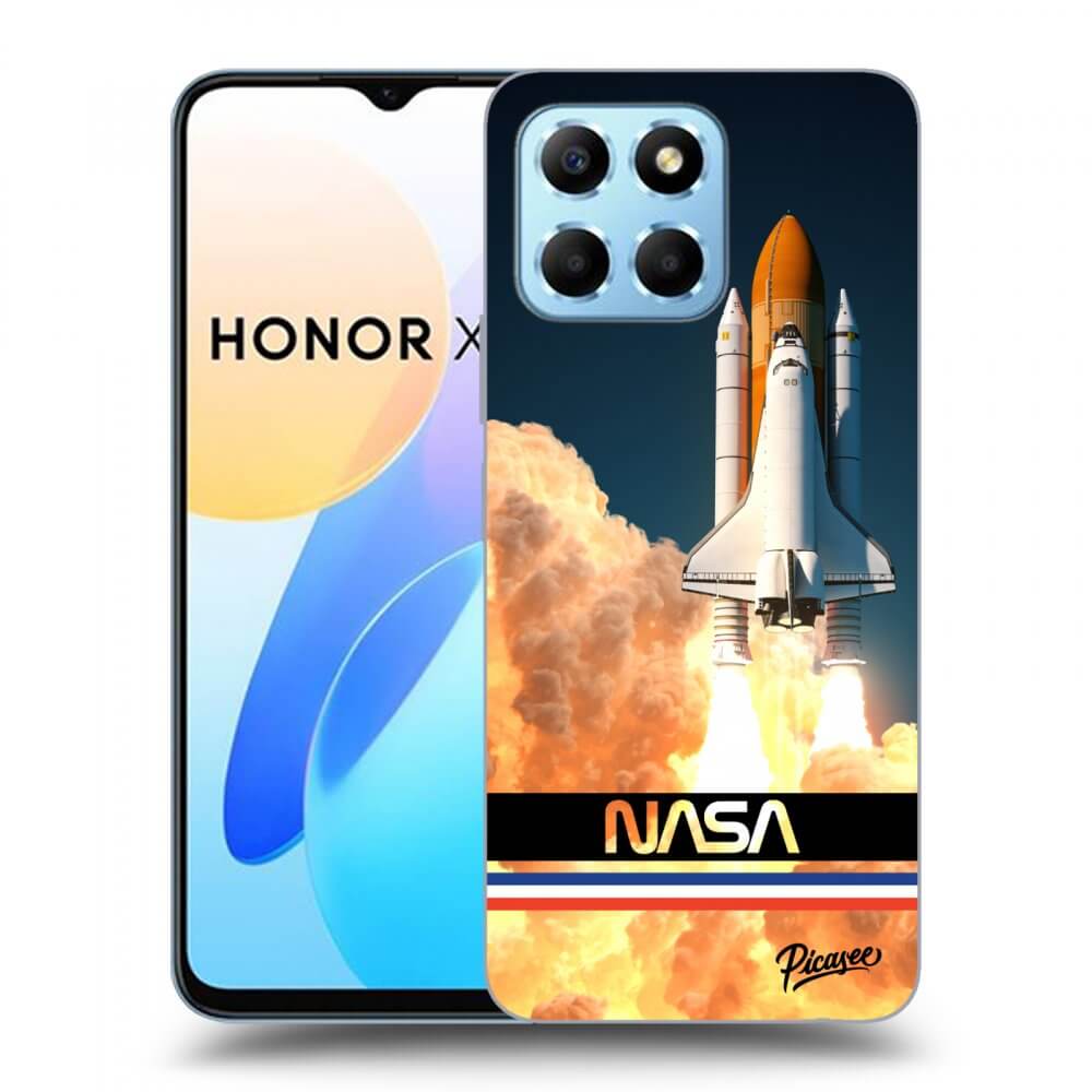 Picasee silikónový prehľadný obal pre Honor X8 5G - Space Shuttle