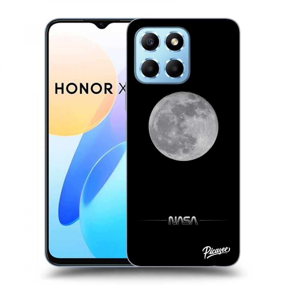 Picasee silikónový prehľadný obal pre Honor X8 5G - Moon Minimal