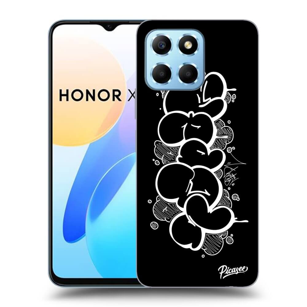Picasee silikónový čierny obal pre Honor X8 5G - Throw UP