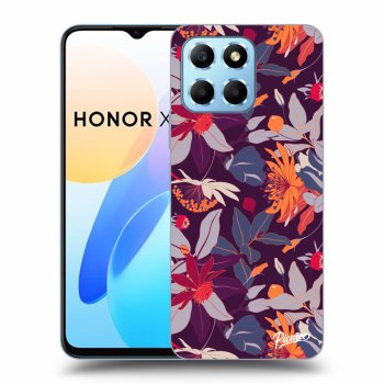 Obal pre Honor X8 5G - Purple Leaf