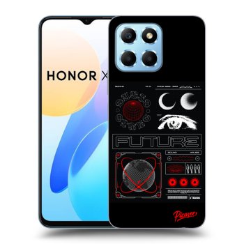 Picasee silikónový čierny obal pre Honor X8 5G - WAVES