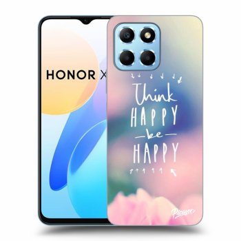 Picasee silikónový čierny obal pre Honor X8 5G - Think happy be happy