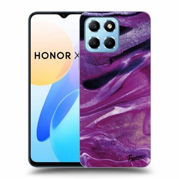 Obal pre Honor X8 5G - Purple glitter