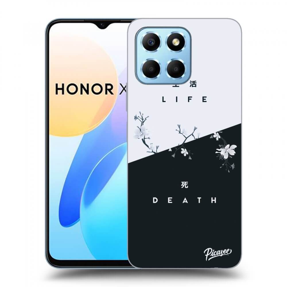 Picasee silikónový čierny obal pre Honor X8 5G - Life - Death
