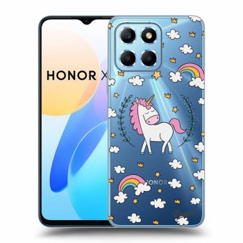 Picasee silikónový prehľadný obal pre Honor X6 - Unicorn star heaven
