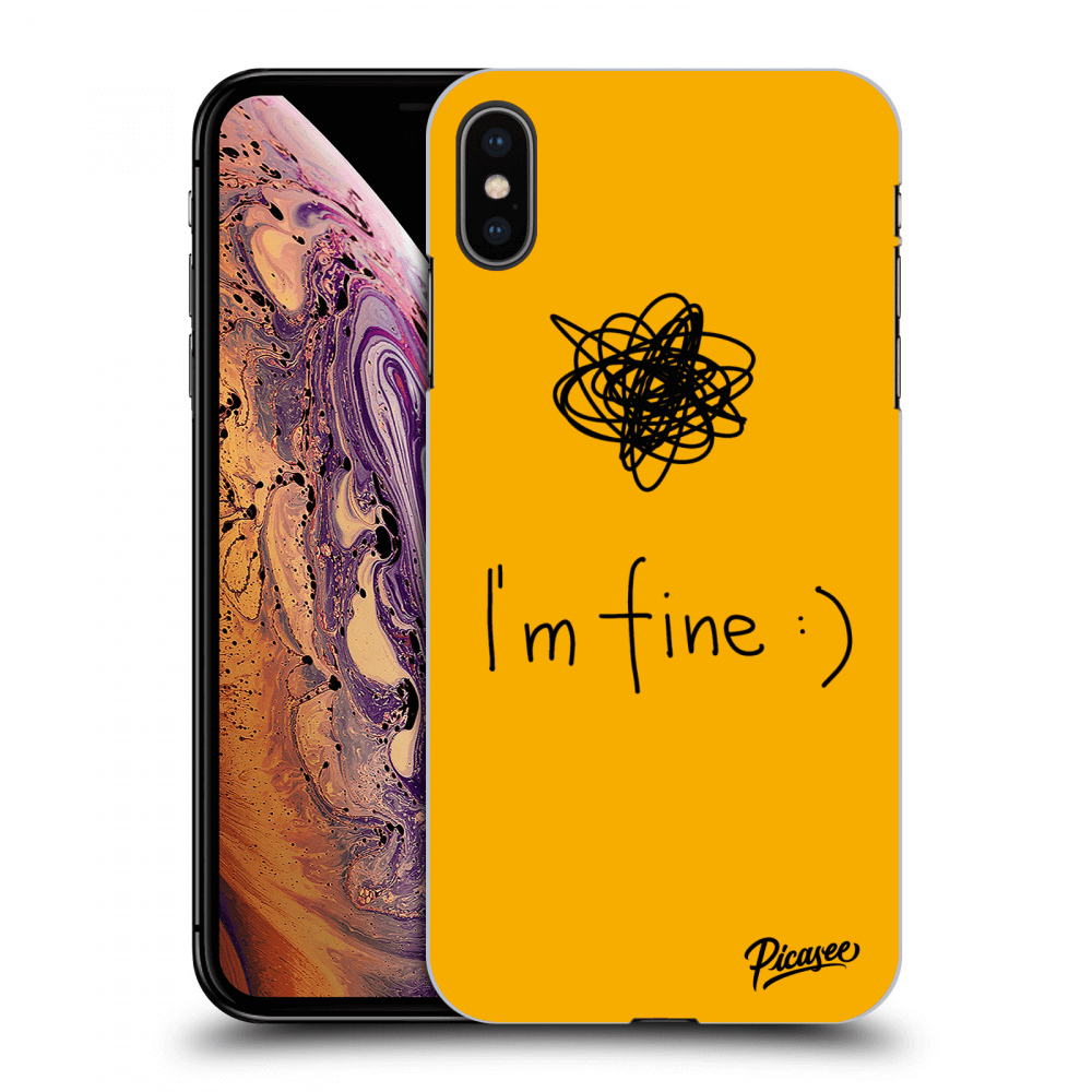 Picasee ULTIMATE CASE pro Apple iPhone XS Max - I am fine