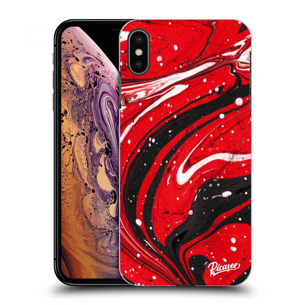 Picasee ULTIMATE CASE pro Apple iPhone XS Max - Red black