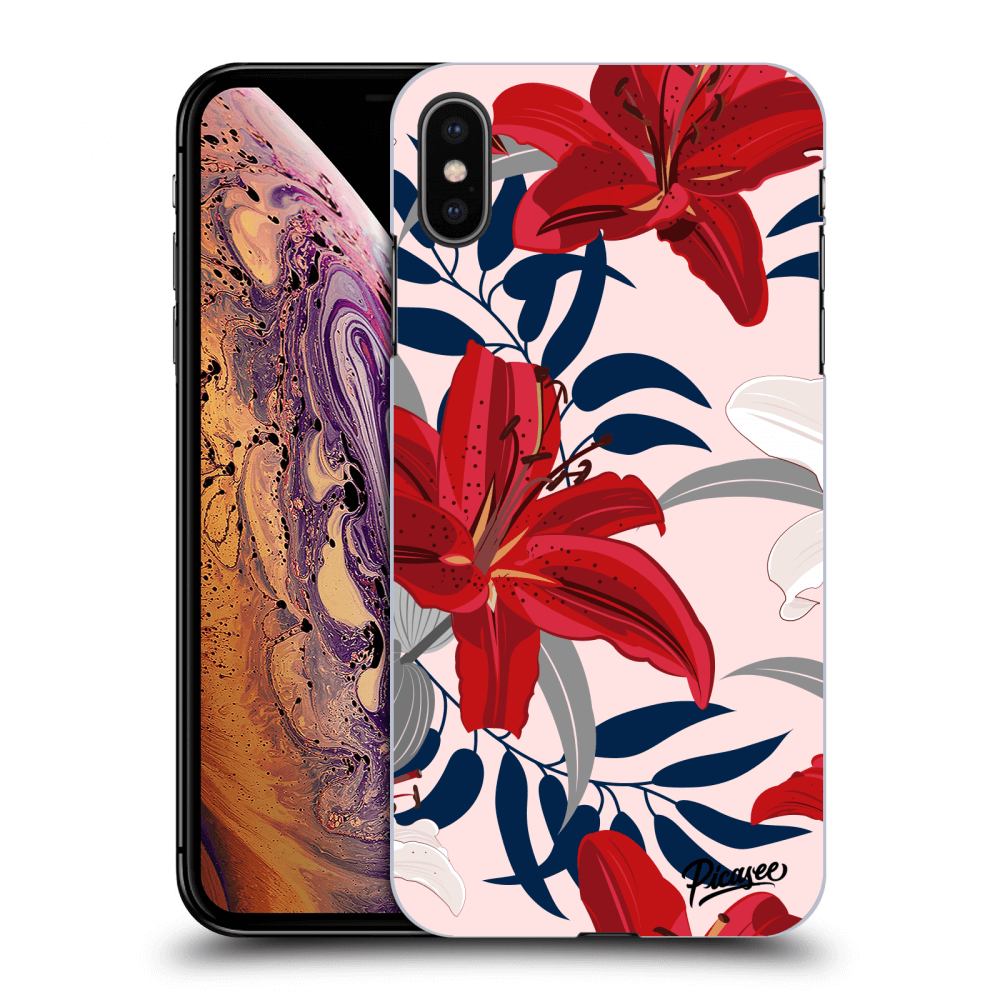 Picasee ULTIMATE CASE pro Apple iPhone XS Max - Red Lily