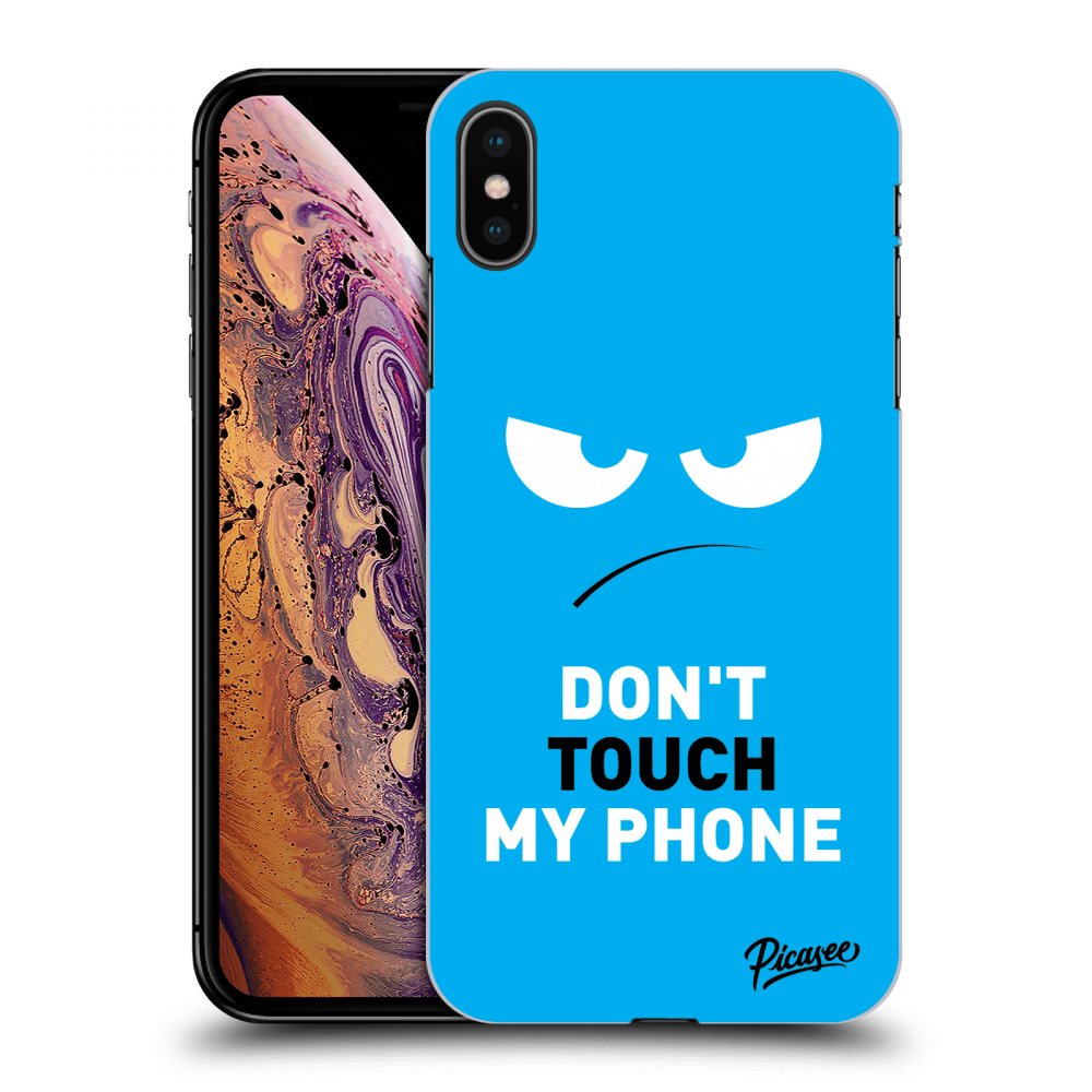 Picasee ULTIMATE CASE pro Apple iPhone XS Max - Angry Eyes - Blue