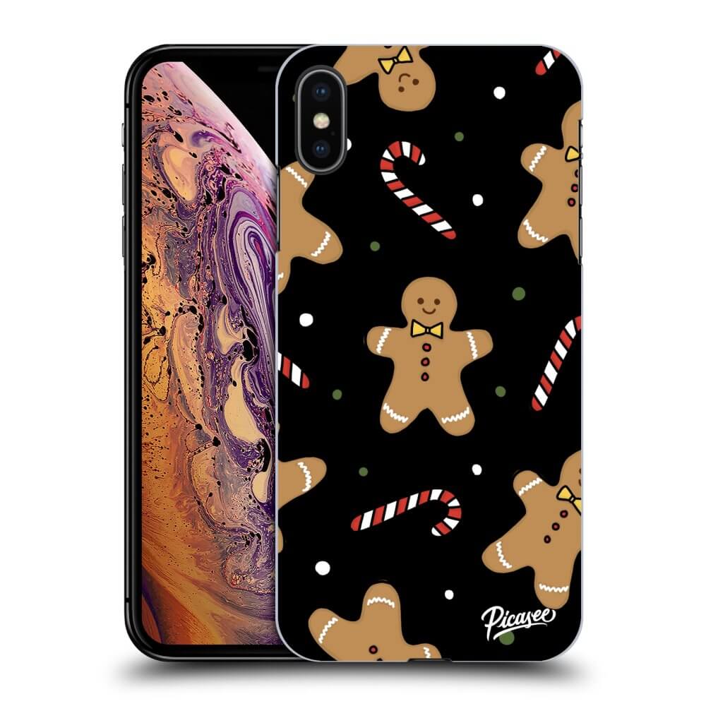 Picasee silikónový čierny obal pre Apple iPhone XS Max - Gingerbread