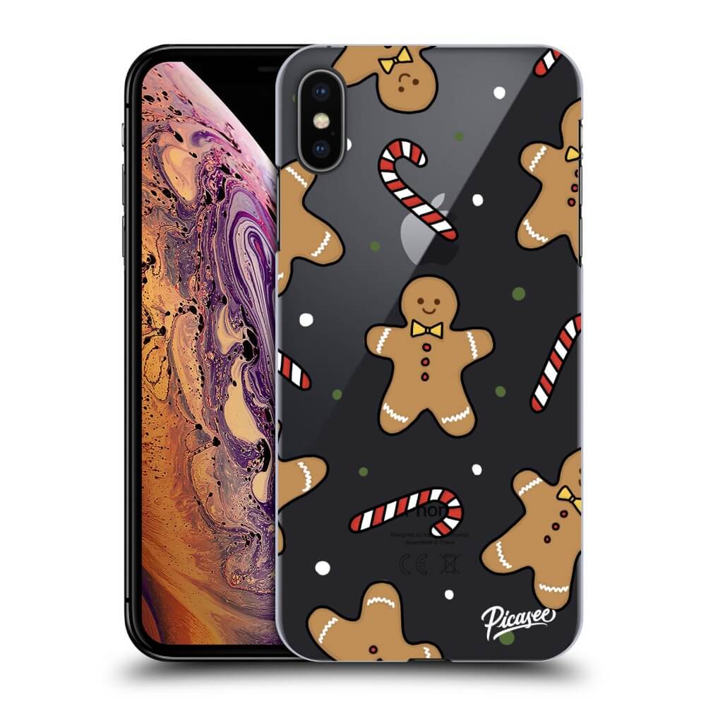 Picasee silikónový prehľadný obal pre Apple iPhone XS Max - Gingerbread