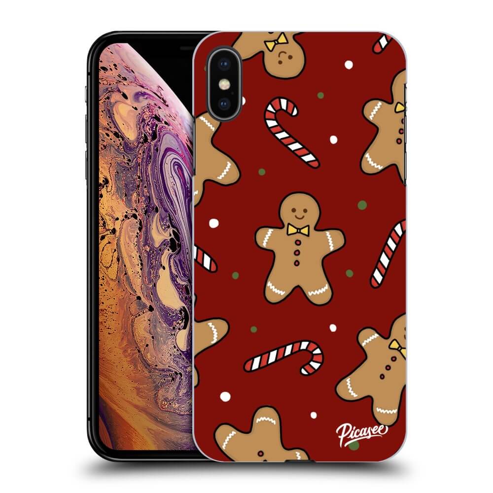 Picasee silikónový prehľadný obal pre Apple iPhone XS Max - Gingerbread 2