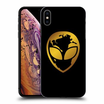 Obal pre Apple iPhone XS Max - EARTH - Gold Alien 3.0
