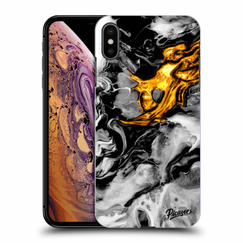 Obal pre Apple iPhone XS Max - Black Gold 2