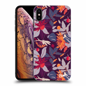 Obal pre Apple iPhone XS Max - Purple Leaf