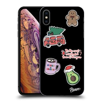 Obal pre Apple iPhone XS Max - Christmas Stickers