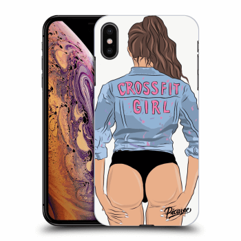 Picasee silikónový čierny obal pre Apple iPhone XS Max - Crossfit girl - nickynellow