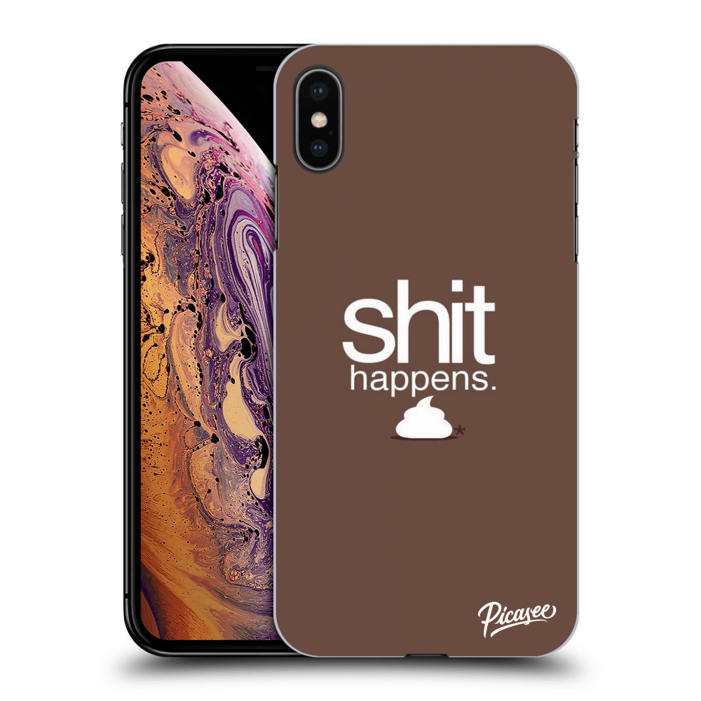 Picasee ULTIMATE CASE pro Apple iPhone XS Max - Shit happens