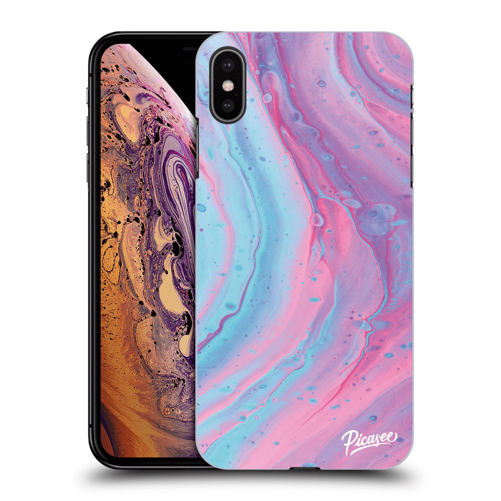Picasee ULTIMATE CASE pro Apple iPhone XS Max - Pink liquid