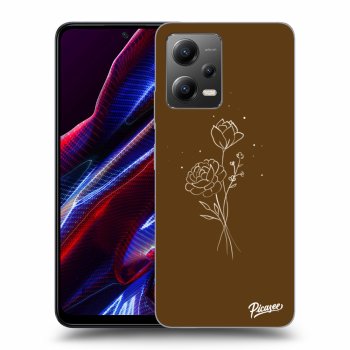 Obal pre Xiaomi Poco X5 - Brown flowers