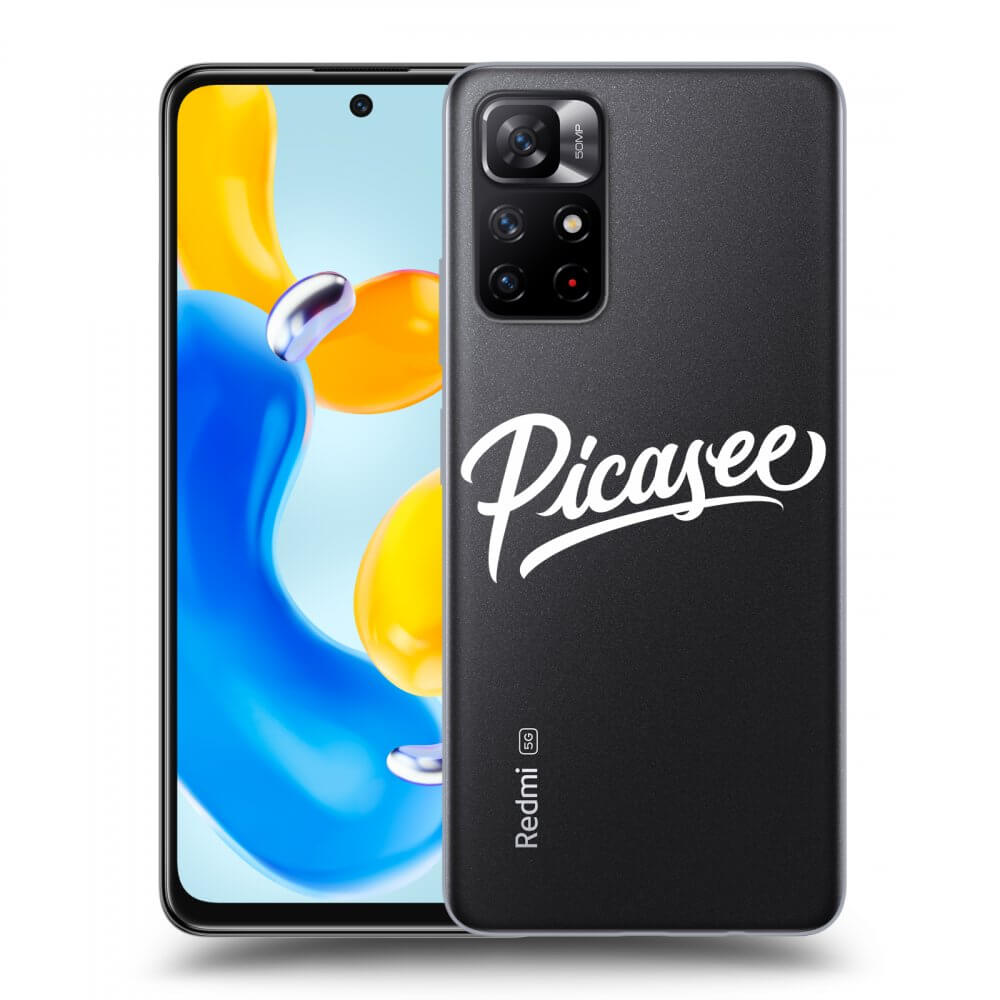 Picasee silikónový prehľadný obal pre Xiaomi Redmi Note 11S 5G - Picasee - old logo - white