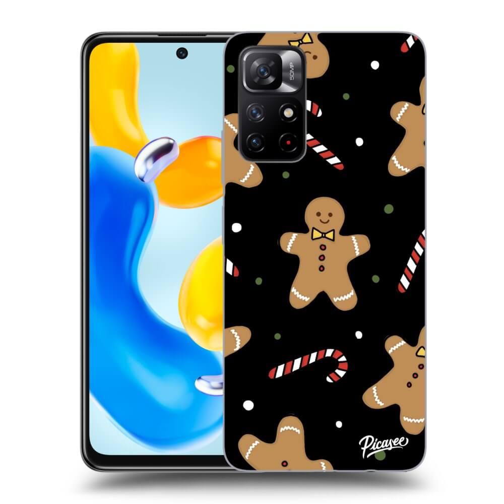 Picasee silikónový čierny obal pre Xiaomi Redmi Note 11S 5G - Gingerbread