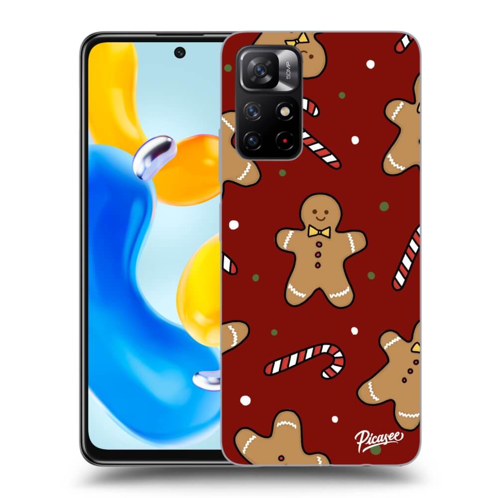 Picasee silikónový prehľadný obal pre Xiaomi Redmi Note 11S 5G - Gingerbread 2