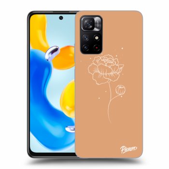 Picasee silikónový prehľadný obal pre Xiaomi Redmi Note 11S 5G - Peonies