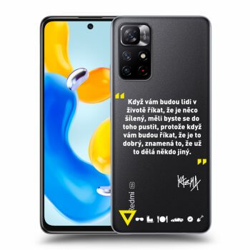 Picasee silikónový prehľadný obal pre Xiaomi Redmi Note 11S 5G - Kazma - MĚLI BYSTE SE DO TOHO PUSTIT