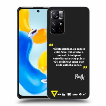 Picasee silikónový čierny obal pre Xiaomi Redmi Note 11S 5G - Kazma - MŮŽETE DOKÁZAT, CO BUDETE CHTÍT