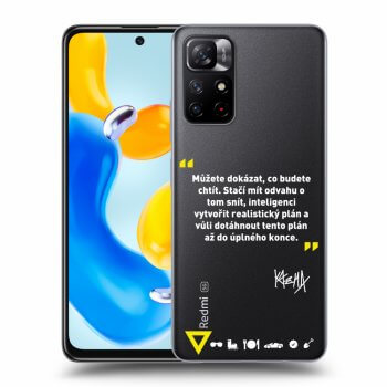 Picasee silikónový prehľadný obal pre Xiaomi Redmi Note 11S 5G - Kazma - MŮŽETE DOKÁZAT, CO BUDETE CHTÍT