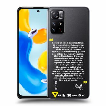 Picasee silikónový prehľadný obal pre Xiaomi Redmi Note 11S 5G - Kazma - BUĎTE TROCHU YESMANI
