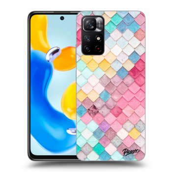 Picasee silikónový prehľadný obal pre Xiaomi Redmi Note 11S 5G - Colorful roof