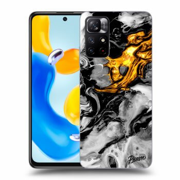 Obal pre Xiaomi Redmi Note 11S 5G - Black Gold 2