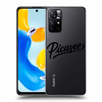 Picasee silikónový prehľadný obal pre Xiaomi Redmi Note 11S 5G - Picasee - old logo - black