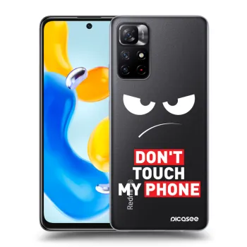 Picasee silikónový prehľadný obal pre Xiaomi Redmi Note 11S 5G - Angry Eyes - Transparent