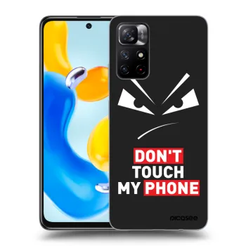 Picasee silikónový čierny obal pre Xiaomi Redmi Note 11S 5G - Evil Eye - Transparent