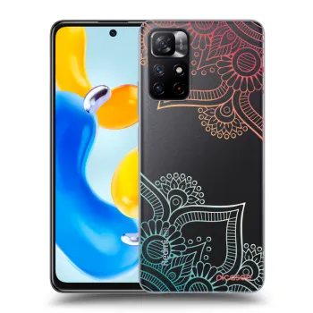 Picasee silikónový prehľadný obal pre Xiaomi Redmi Note 11S 5G - Kvetinový vzor