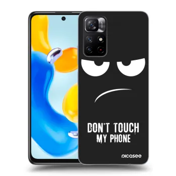 Picasee silikónový čierny obal pre Xiaomi Redmi Note 11S 5G - Nesiahajte mi na telefón