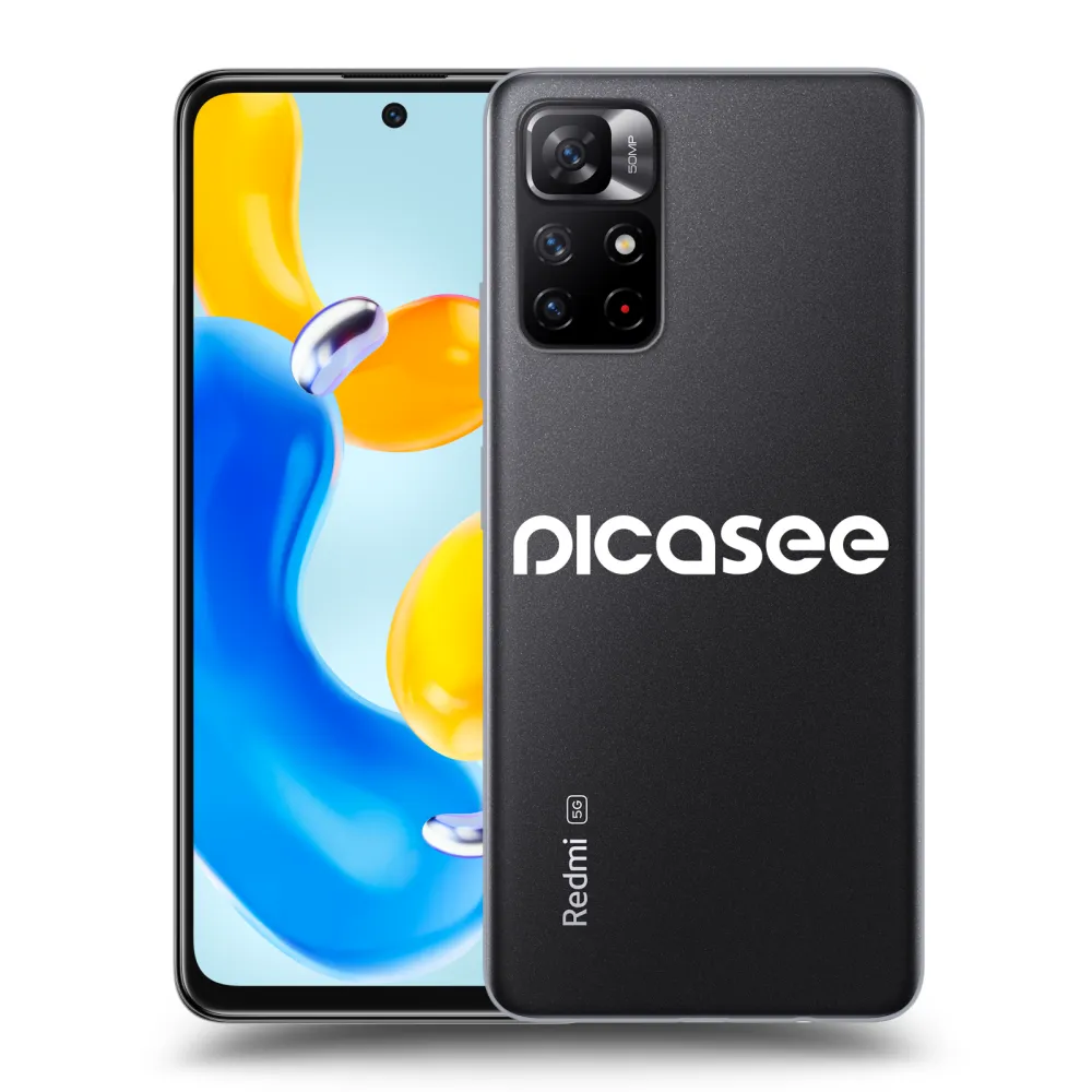 Picasee silikónový prehľadný obal pre Xiaomi Redmi Note 11S 5G - Picasee - new logo - white