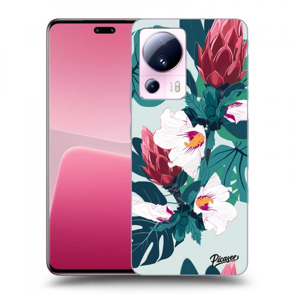 Picasee silikónový prehľadný obal pre Xiaomi 13 Lite - Rhododendron