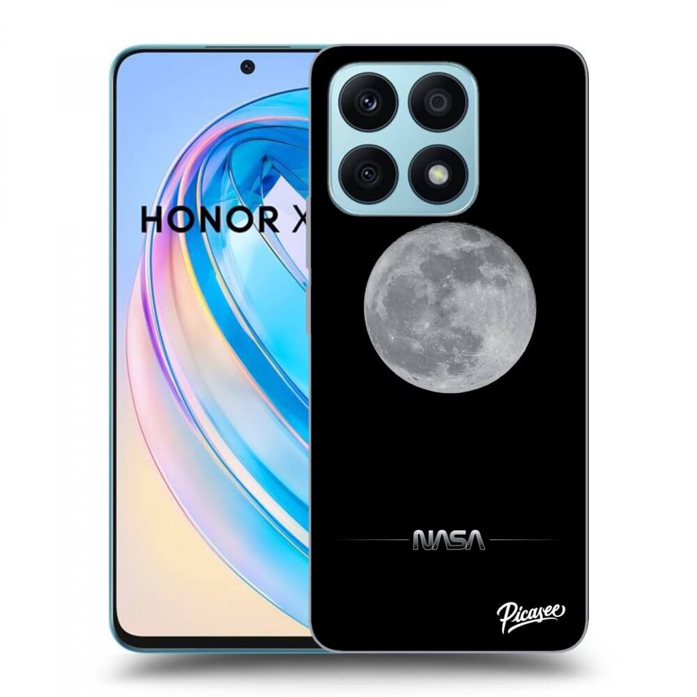 Picasee silikónový čierny obal pre Honor X8a - Moon Minimal