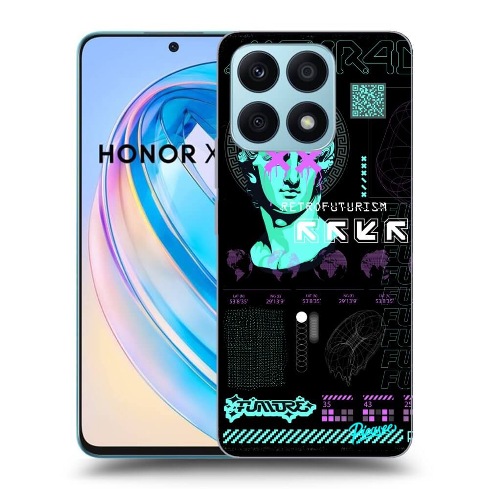 Picasee silikónový čierny obal pre Honor X8a - RETRO