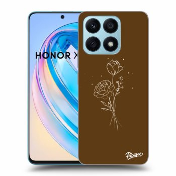Picasee ULTIMATE CASE pro Honor X8a - Brown flowers