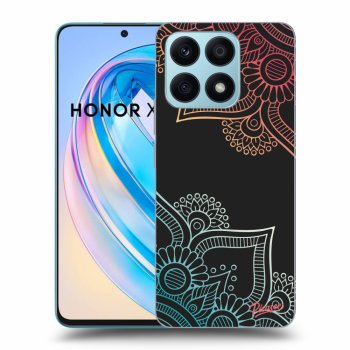 Picasee silikónový čierny obal pre Honor X8a - Flowers pattern
