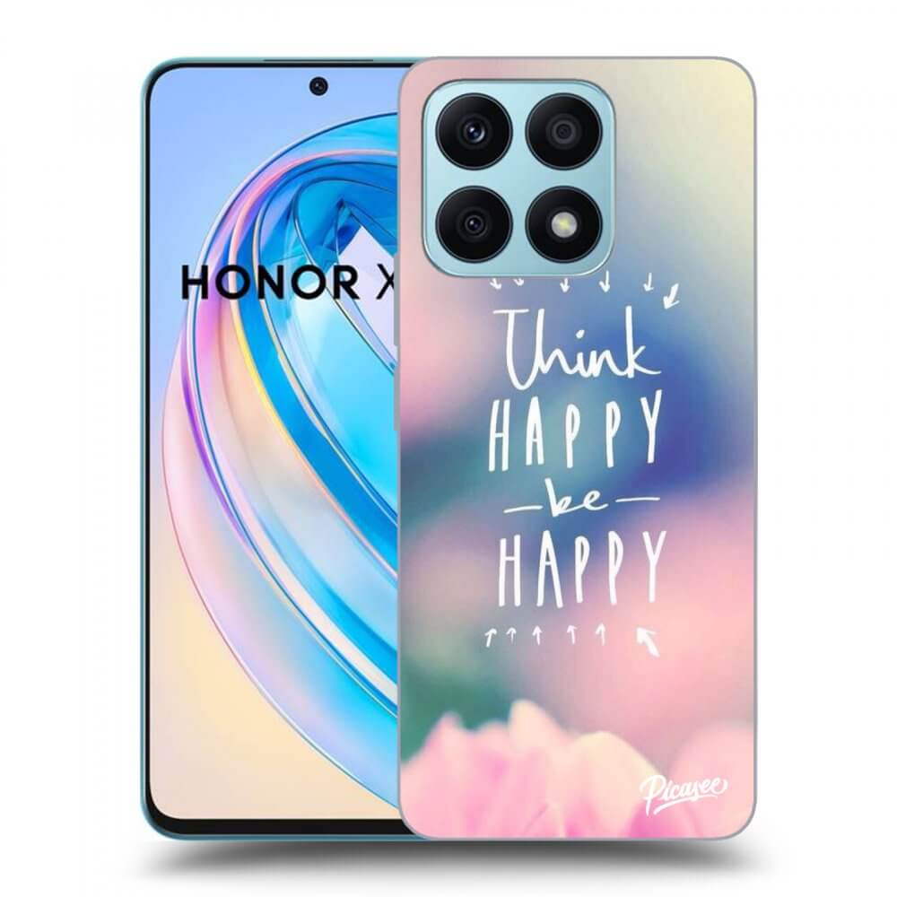 Silikónový čierny Obal Pre Honor X8a - Think Happy Be Happy