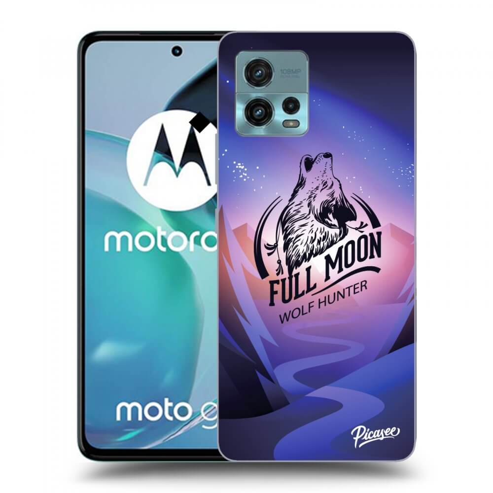 Picasee silikónový čierny obal pre Motorola Moto G72 - Wolf