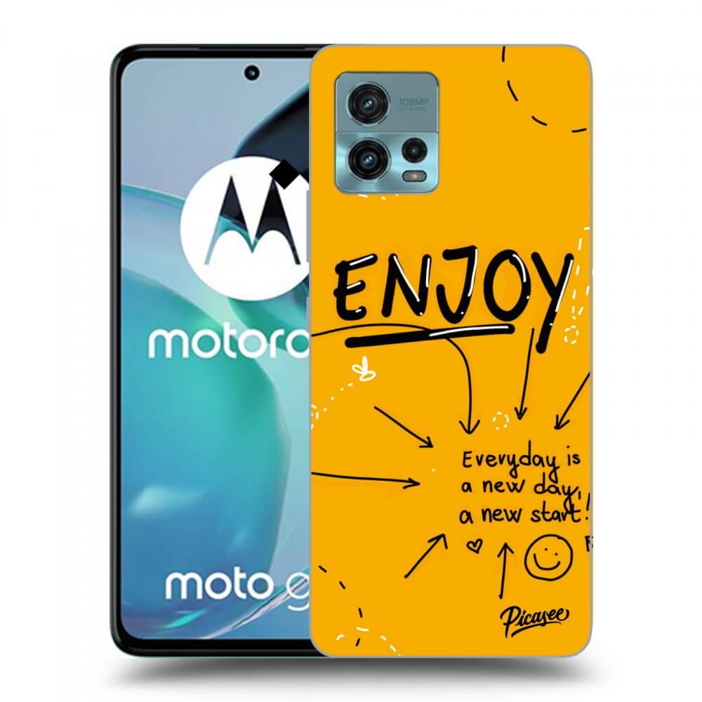 Picasee silikónový prehľadný obal pre Motorola Moto G72 - Enjoy