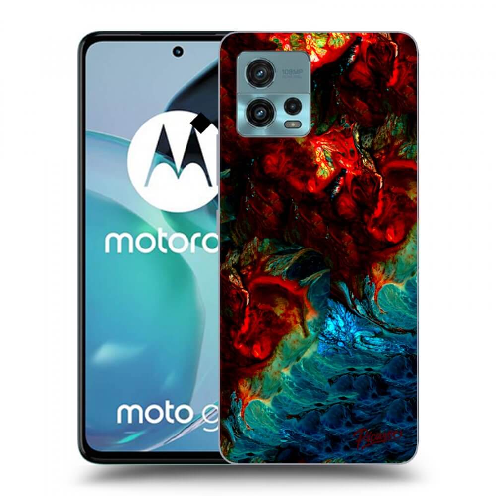 Picasee silikónový prehľadný obal pre Motorola Moto G72 - Universe